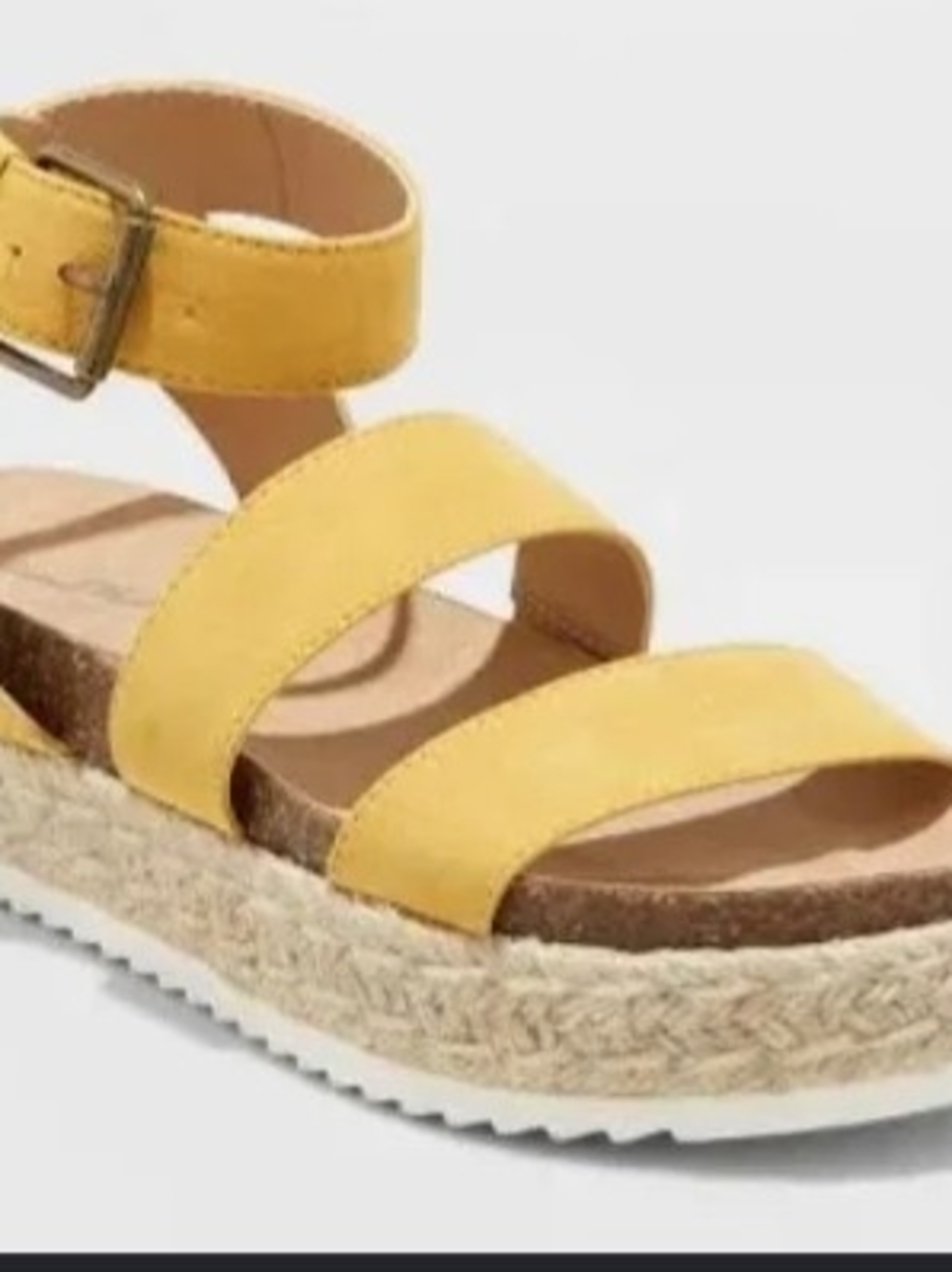Women's Yellow Universal Thread Platform Sandals